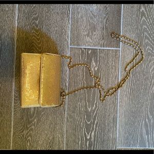 Gold sequin purse